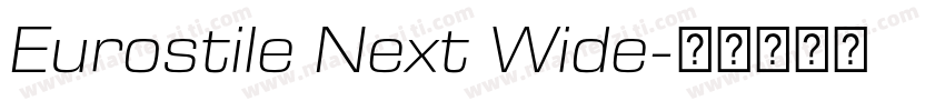 Eurostile Next Wide字体转换